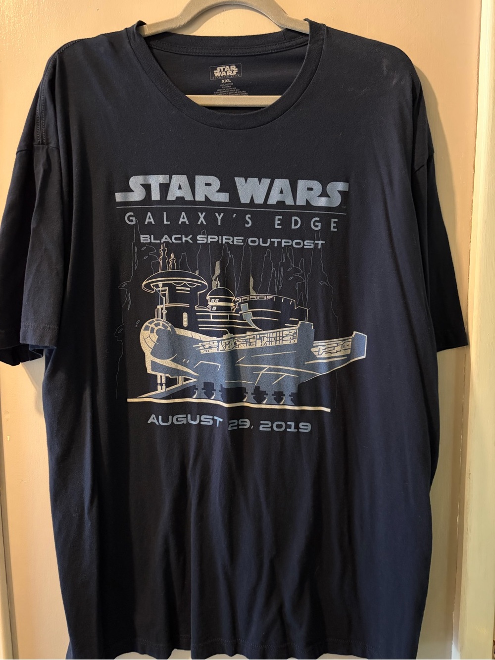 Disney Star Wars Navy Graphic 'Galaxy's Edge' Short Sleeve Tee